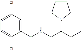 [1-(2,5-dichlorophenyl)ethyl][3-methyl-2-(pyrrolidin-1-yl)butyl]amine 구조식 이미지