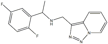 [1-(2,5-difluorophenyl)ethyl]({[1,2,4]triazolo[3,4-a]pyridin-3-ylmethyl})amine 구조식 이미지