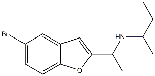 [1-(5-bromo-1-benzofuran-2-yl)ethyl](butan-2-yl)amine Structure