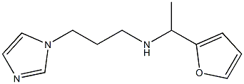 [1-(furan-2-yl)ethyl][3-(1H-imidazol-1-yl)propyl]amine 구조식 이미지