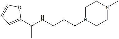 [1-(furan-2-yl)ethyl][3-(4-methylpiperazin-1-yl)propyl]amine 구조식 이미지