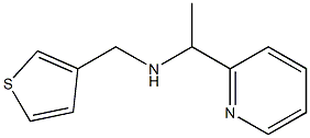 [1-(pyridin-2-yl)ethyl](thiophen-3-ylmethyl)amine Structure