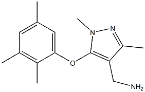 [1,3-dimethyl-5-(2,3,5-trimethylphenoxy)-1H-pyrazol-4-yl]methanamine Structure