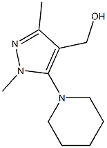 [1,3-dimethyl-5-(piperidin-1-yl)-1H-pyrazol-4-yl]methanol Structure