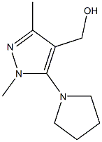 [1,3-dimethyl-5-(pyrrolidin-1-yl)-1H-pyrazol-4-yl]methanol Structure