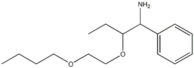 [1-amino-2-(2-butoxyethoxy)butyl]benzene Structure