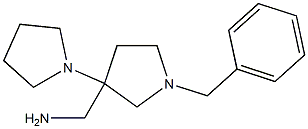 [1-benzyl-3-(pyrrolidin-1-yl)pyrrolidin-3-yl]methanamine Structure