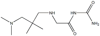 [2-({2-[(dimethylamino)methyl]-2-methylpropyl}amino)acetyl]urea Structure