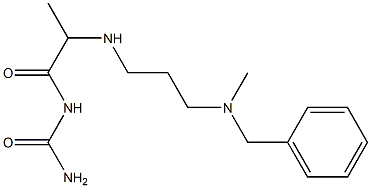 [2-({3-[benzyl(methyl)amino]propyl}amino)propanoyl]urea 구조식 이미지