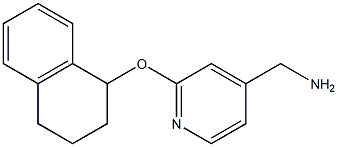 [2-(1,2,3,4-tetrahydronaphthalen-1-yloxy)pyridin-4-yl]methanamine Structure