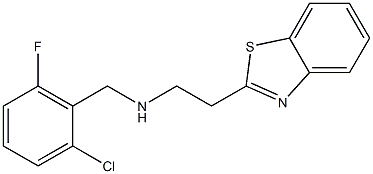 [2-(1,3-benzothiazol-2-yl)ethyl][(2-chloro-6-fluorophenyl)methyl]amine Structure