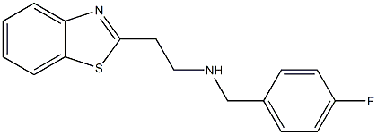 [2-(1,3-benzothiazol-2-yl)ethyl][(4-fluorophenyl)methyl]amine 구조식 이미지