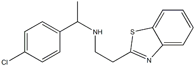 [2-(1,3-benzothiazol-2-yl)ethyl][1-(4-chlorophenyl)ethyl]amine Structure