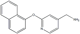 [2-(1-naphthyloxy)pyridin-4-yl]methylamine 구조식 이미지