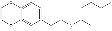 [2-(2,3-dihydro-1,4-benzodioxin-6-yl)ethyl](5-methylhexan-2-yl)amine 구조식 이미지