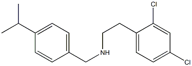 [2-(2,4-dichlorophenyl)ethyl]({[4-(propan-2-yl)phenyl]methyl})amine Structure