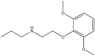 [2-(2,6-dimethoxyphenoxy)ethyl](propyl)amine Structure