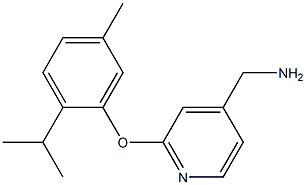 [2-(2-isopropyl-5-methylphenoxy)pyridin-4-yl]methylamine Structure