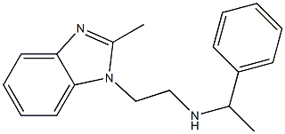 [2-(2-methyl-1H-1,3-benzodiazol-1-yl)ethyl](1-phenylethyl)amine Structure