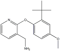 [2-(2-tert-butyl-4-methoxyphenoxy)pyridin-3-yl]methylamine 구조식 이미지