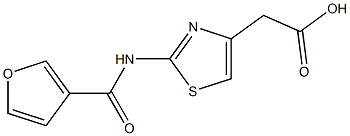 [2-(3-furoylamino)-1,3-thiazol-4-yl]acetic acid 구조식 이미지