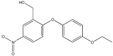 [2-(4-ethoxyphenoxy)-5-nitrophenyl]methanol 구조식 이미지