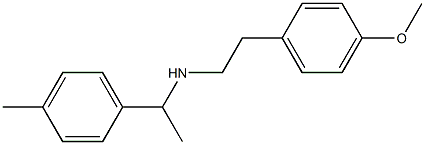 [2-(4-methoxyphenyl)ethyl][1-(4-methylphenyl)ethyl]amine 구조식 이미지