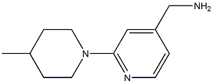 [2-(4-methylpiperidin-1-yl)pyridin-4-yl]methylamine Structure