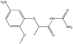 [2-(5-amino-2-methoxyphenoxy)propanoyl]urea Structure