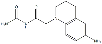 [2-(6-amino-1,2,3,4-tetrahydroquinolin-1-yl)acetyl]urea 구조식 이미지