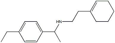 [2-(cyclohex-1-en-1-yl)ethyl][1-(4-ethylphenyl)ethyl]amine Structure
