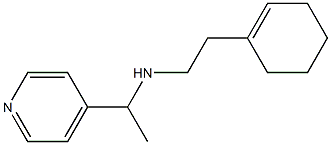 [2-(cyclohex-1-en-1-yl)ethyl][1-(pyridin-4-yl)ethyl]amine 구조식 이미지