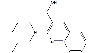 [2-(dibutylamino)quinolin-3-yl]methanol 구조식 이미지
