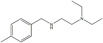 [2-(diethylamino)ethyl][(4-methylphenyl)methyl]amine Structure