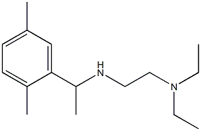 [2-(diethylamino)ethyl][1-(2,5-dimethylphenyl)ethyl]amine Structure