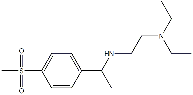 [2-(diethylamino)ethyl][1-(4-methanesulfonylphenyl)ethyl]amine Structure