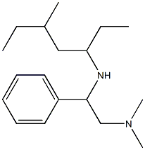 [2-(dimethylamino)-1-phenylethyl](5-methylheptan-3-yl)amine Structure