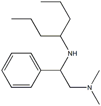 [2-(dimethylamino)-1-phenylethyl](heptan-4-yl)amine Structure
