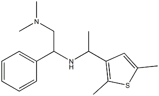 [2-(dimethylamino)-1-phenylethyl][1-(2,5-dimethylthiophen-3-yl)ethyl]amine Structure