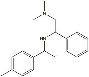 [2-(dimethylamino)-1-phenylethyl][1-(4-methylphenyl)ethyl]amine 구조식 이미지