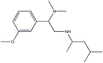 [2-(dimethylamino)-2-(3-methoxyphenyl)ethyl](4-methylpentan-2-yl)amine 구조식 이미지