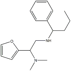 [2-(dimethylamino)-2-(furan-2-yl)ethyl](1-phenylbutyl)amine Structure