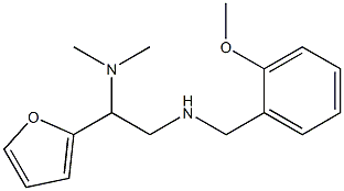 [2-(dimethylamino)-2-(furan-2-yl)ethyl][(2-methoxyphenyl)methyl]amine 구조식 이미지