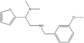 [2-(dimethylamino)-2-(furan-2-yl)ethyl][(3-methoxyphenyl)methyl]amine 구조식 이미지