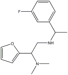 [2-(dimethylamino)-2-(furan-2-yl)ethyl][1-(3-fluorophenyl)ethyl]amine Structure