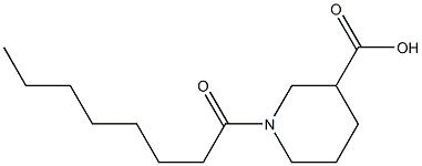 1-octanoylpiperidine-3-carboxylic acid 구조식 이미지
