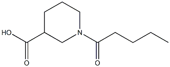 1-pentanoylpiperidine-3-carboxylic acid 구조식 이미지