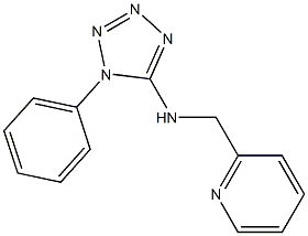 1-phenyl-N-(pyridin-2-ylmethyl)-1H-1,2,3,4-tetrazol-5-amine 구조식 이미지
