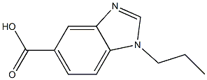 1-propyl-1H-1,3-benzodiazole-5-carboxylic acid 구조식 이미지