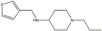 1-propyl-N-(thiophen-3-ylmethyl)piperidin-4-amine Structure